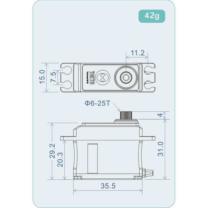 THETA Combo servo set 3x THM988 + 1x THM982