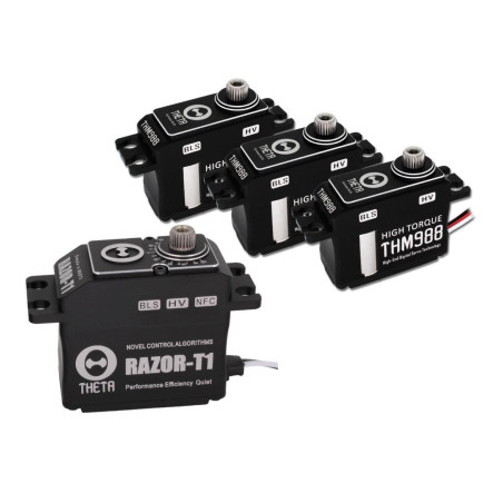 THETA COMBO SERVO SET 3x THM988 + 1x RAZOR T1 (BLACK)