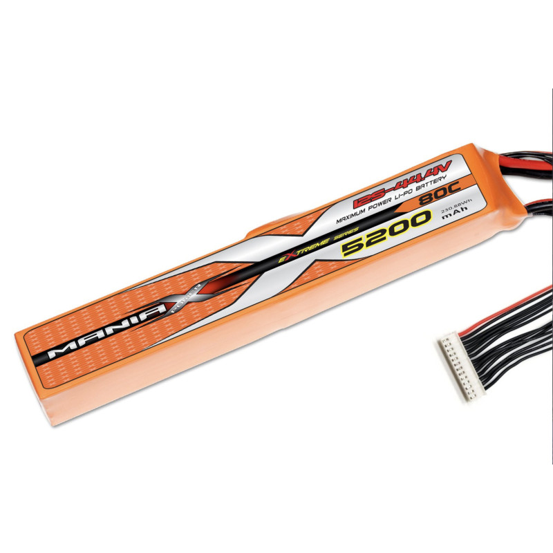 ManiaX LiPo 12S 5200mAh 44.4V 80C