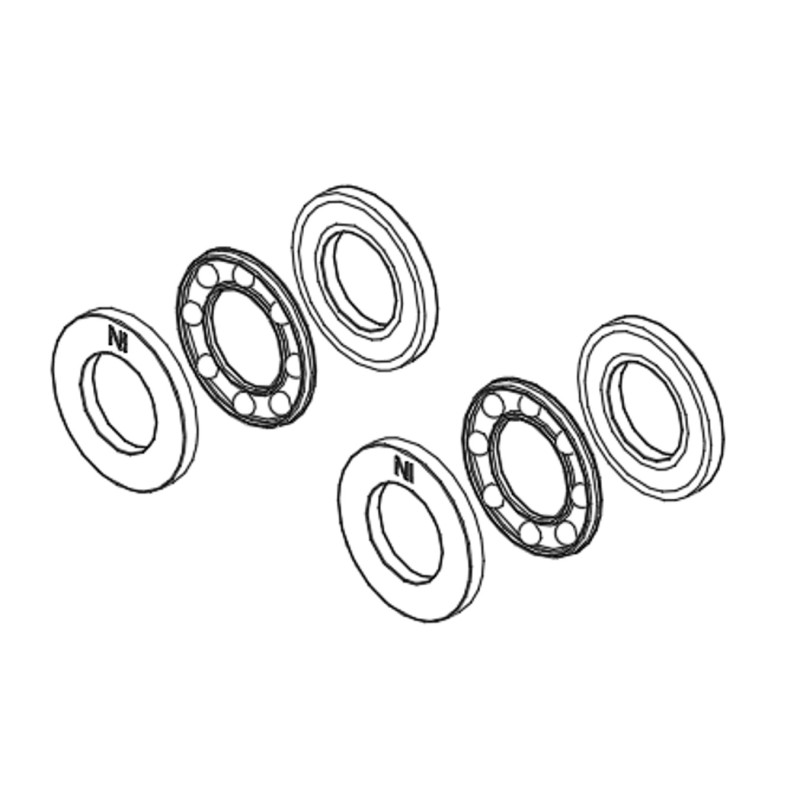 GT040009 Goosky RS7 F10-18M Thrust Bearing Set