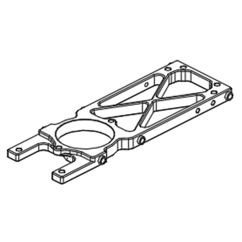 GT040029 Goosky RS7 Main Frame Lower Aluminum Plate