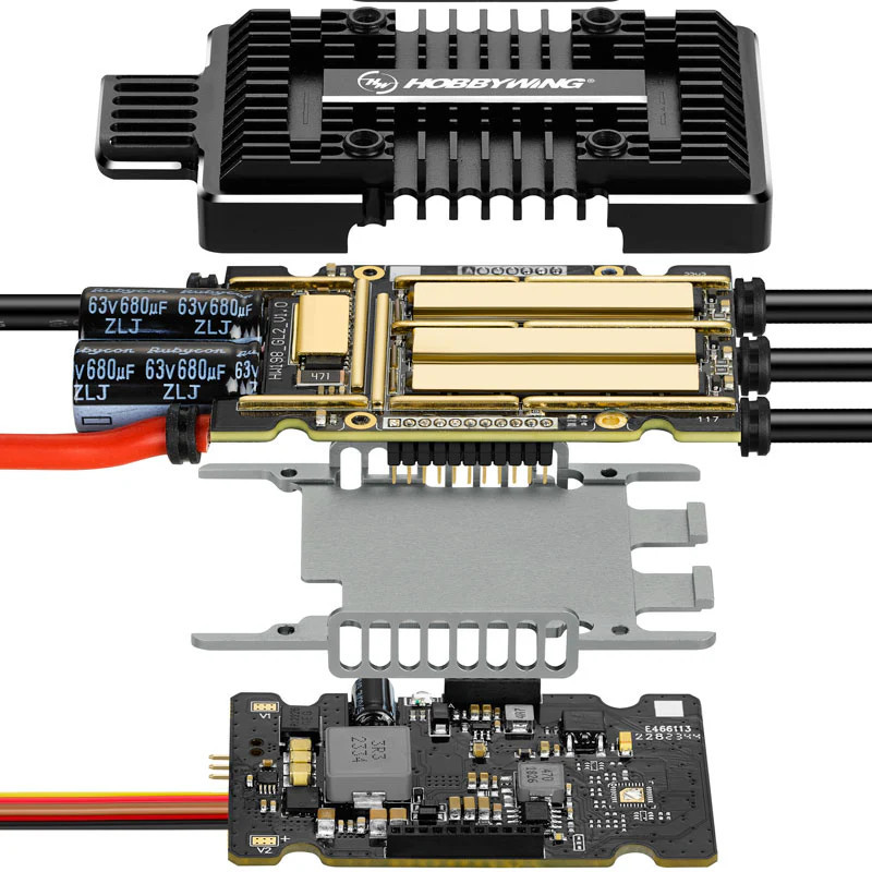 Hobbywing Platinum 180A HV V5 ESC (6-14S) SBEC