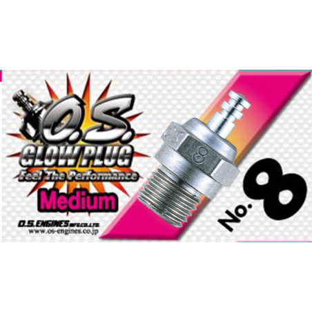 O.S. GLOW PLUG - N°8 Medium