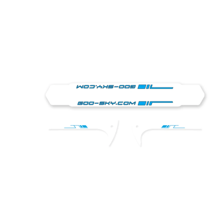 GT000088 S2 Tail boom and fin sticker (3 sets, Blue)