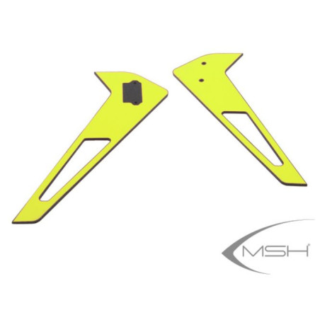 MSH41228 Vertical fin sticker Jaune