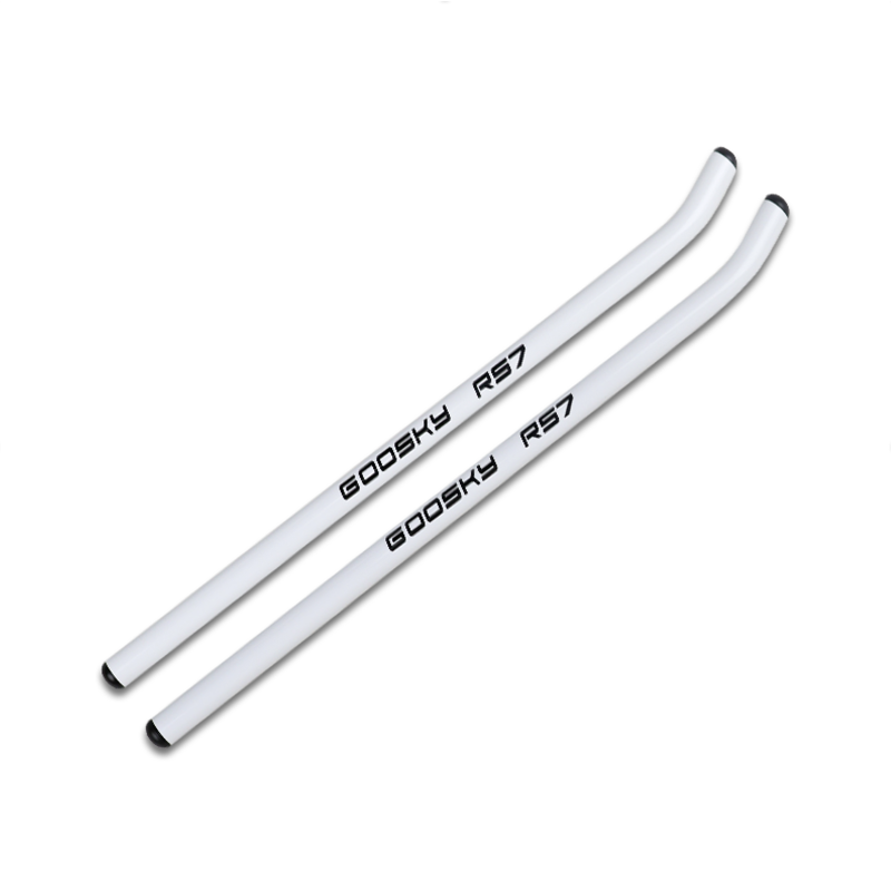 GT040173 Color Patined Skid Pipe - White
