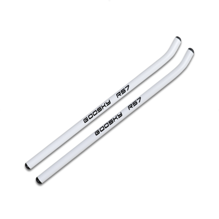 GT040173 Color Patined Skid Pipe - White