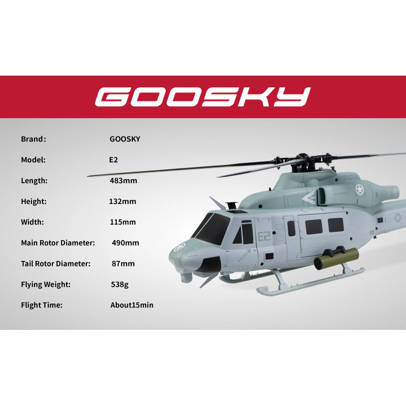 GOOSKY E2 UH-1Y Venom BNF