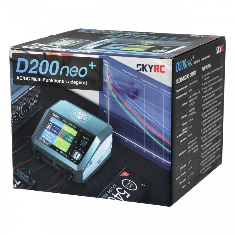 SKY RC D200 Neo+ NFC version Duo AC/DC charger (AC 200W - DC 2x400W)