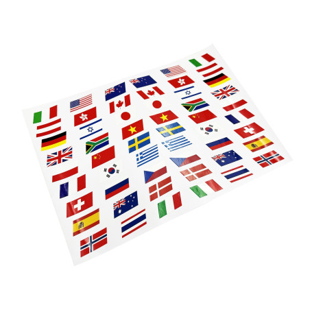 H2124-S FLAGS STICKER SET