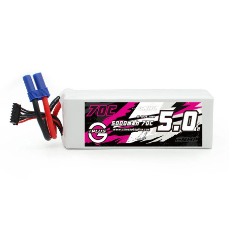 CNHL G+Plus 5000mAh 22.2V 6S 70C Lipo Battery with EC5 Plug