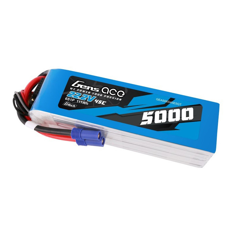 Gens ace G-Tech 5000mAh 22.2V 45C 6S1P EC5