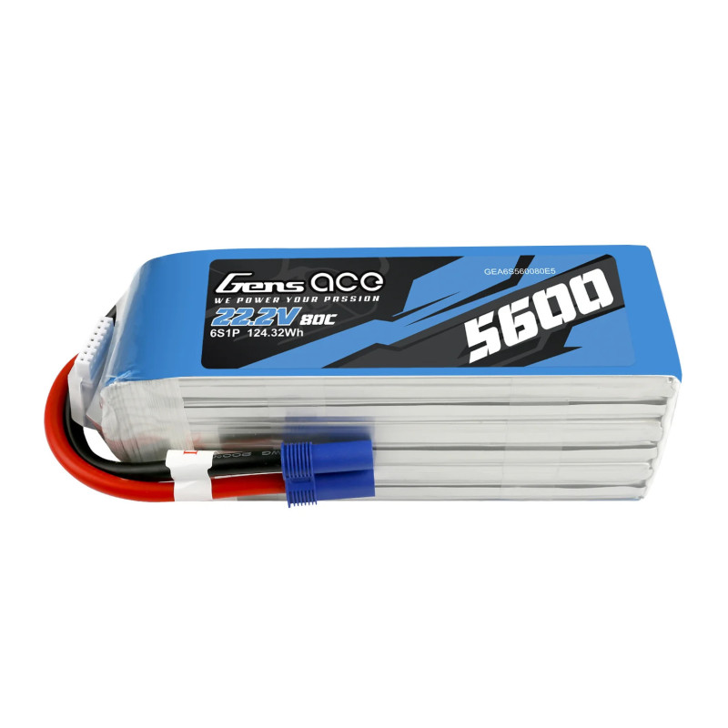 Gens Ace G-Tech 5600mAh 22.2V 80C 6S1P EC5