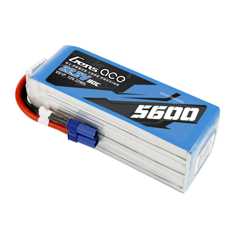 Gens Ace G-Tech 5600mAh 22.2V 80C 6S1P EC5