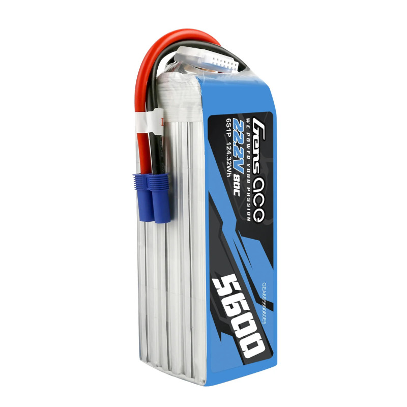 Gens Ace G-Tech 5600mAh 22.2V 80C 6S1P EC5