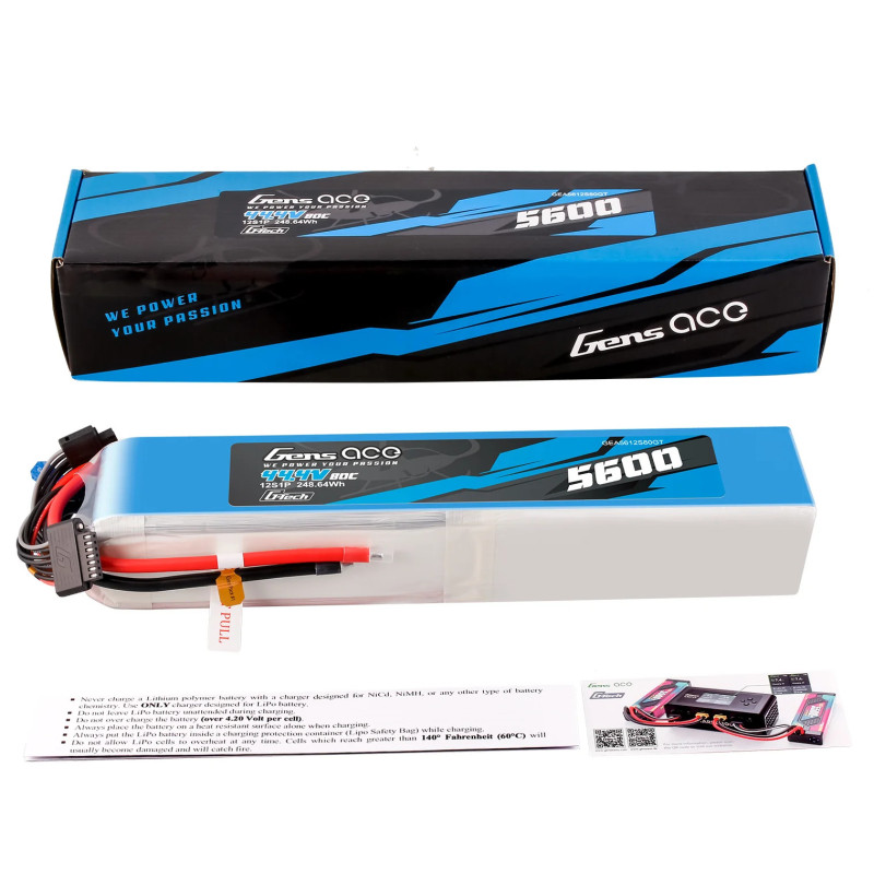 Gens Ace G-Tech 5600mAh 44.4V 80C 12S1P