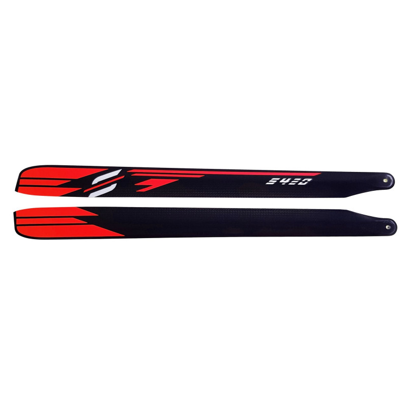 SAB CARBON FIBER MAIN BLADES ORANGE 420MM