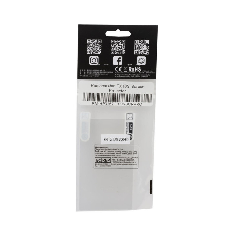 RadioMaster TX16S Protection d'écran (2pc)