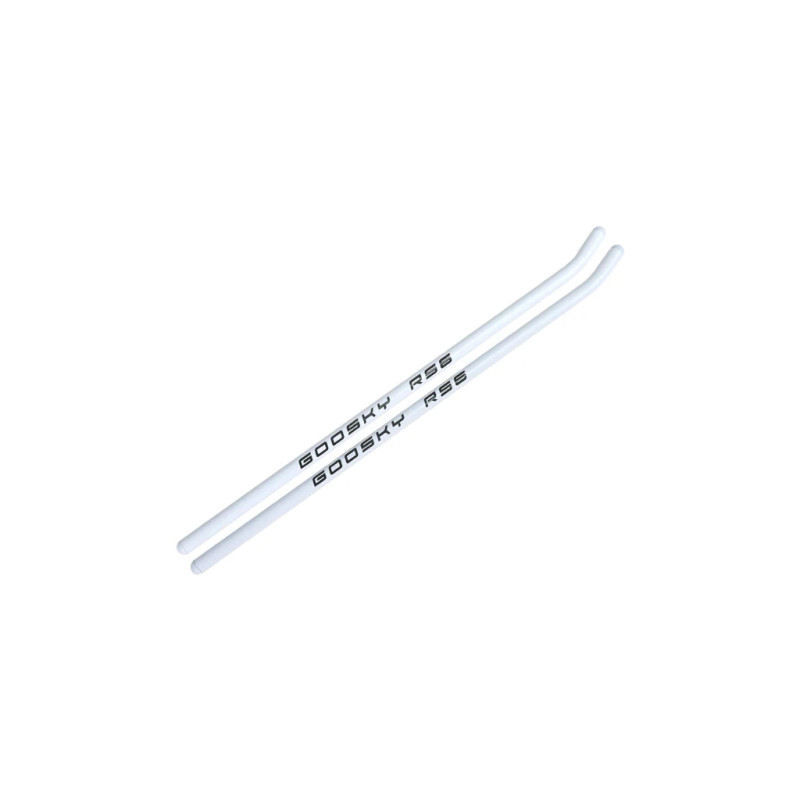 GT060117 Goosky RS6 Color Painted Skid Pipes - White
