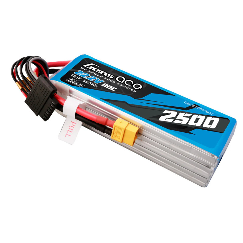 Gens Ace G-Tech 2500mAh 22.2V 80C 6S1P XT60