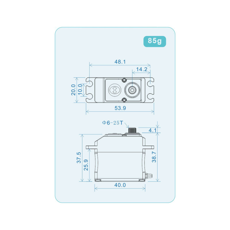 THETA RAZOR X1 NFC standard servo