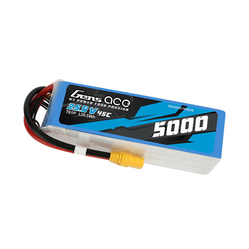 Gens ace 5000mAh 25.9V 45C 7S1P XT90