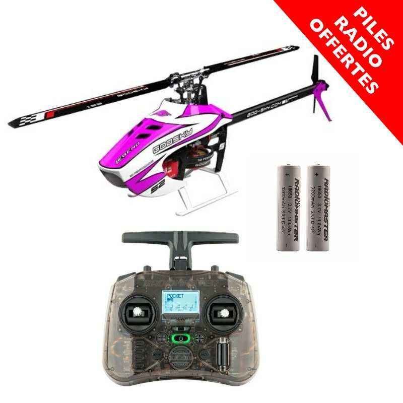 Combo GOOSKY S2 MAX Purple + RADIOMASTER  POCKET + Batteries OFFERED