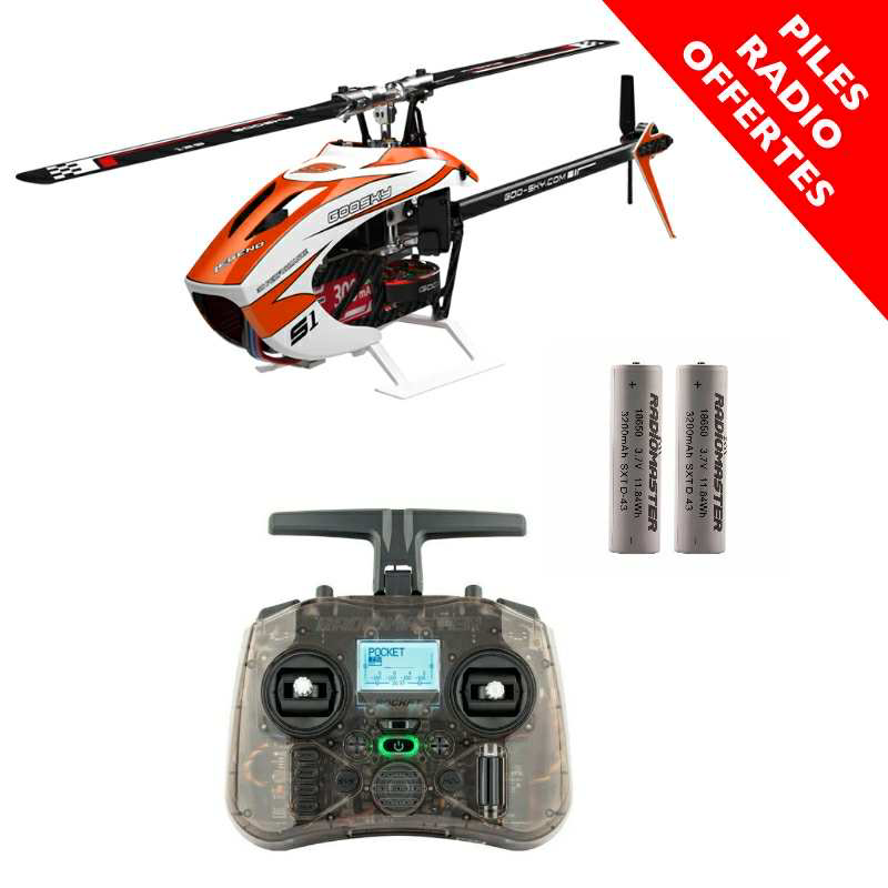 Combo GOOSKY S1 MAX Orange + RADIOMASTER  POCKET + Piles OFFERTES