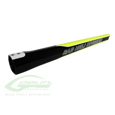 H0937-S - Carbon Fiber Tail Boom Yellow/Black - Goblin 500 Sport