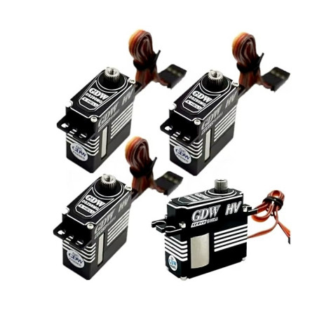 GDW micro & mini combo servo set 3x DS298MG + 1x DS595MG