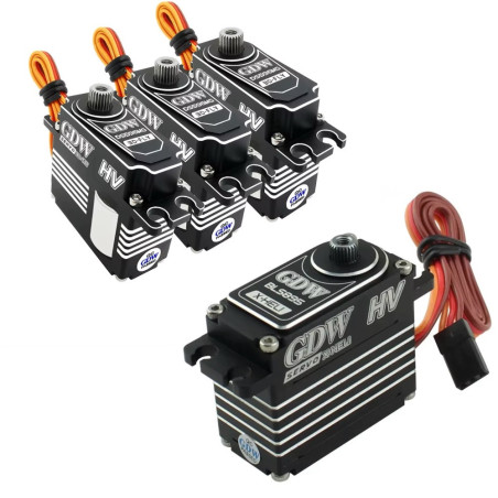 GDW mini & standard combo servo set 3x DS596MG + 1x BLS895HV