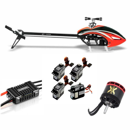 Combo XLpower Prôtos 380 V2 STD (kit + servo + moteur + ESC)