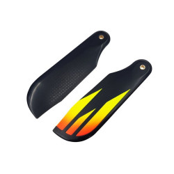 S72-YO SAB CARBON FIBER TAIL BLADE 72MM YELLOW ORANGE