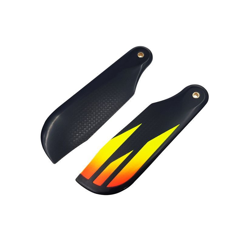 S72-YO SAB CARBON FIBER TAIL BLADE 72MM YELLOW ORANGE