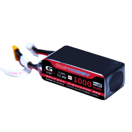OSHM2365 OMP M2 V3 HV LiPo Battery 11.4V 3S 1000mAh 60C