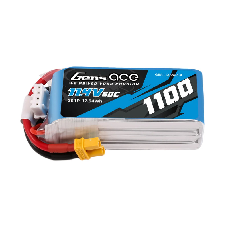 Gens Ace 1100mAh 11.4V 60C 3S1P XT30