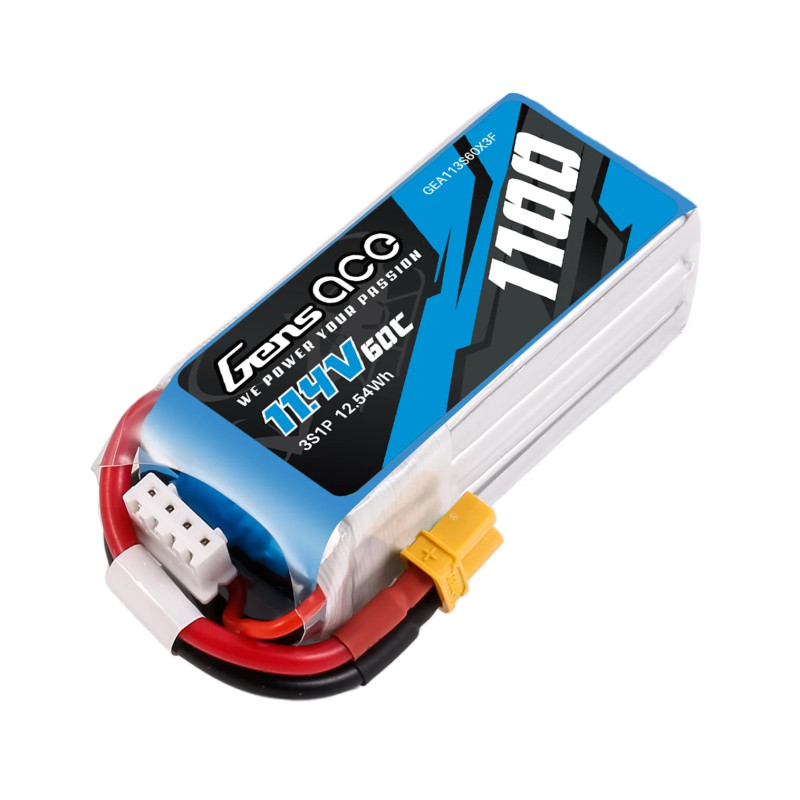 Gens Ace 1100mAh 11.4V 60C 3S1P XT30