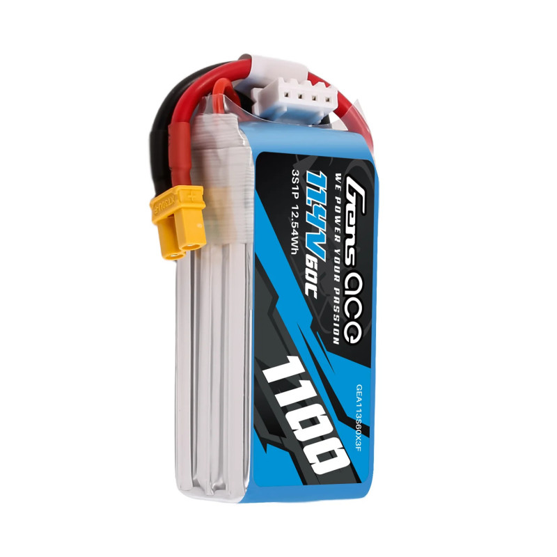 Gens Ace 1100mAh 11.4V 60C 3S1P XT30