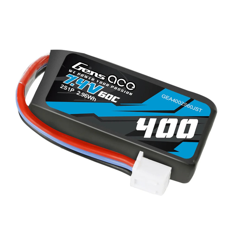 Gens Ace 400mAh 7.4V 60C 2S1P JST