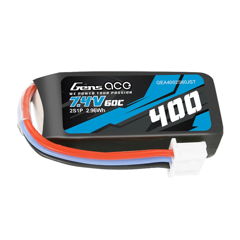 Gens Ace 400mAh 7.4V 60C 2S1P JST