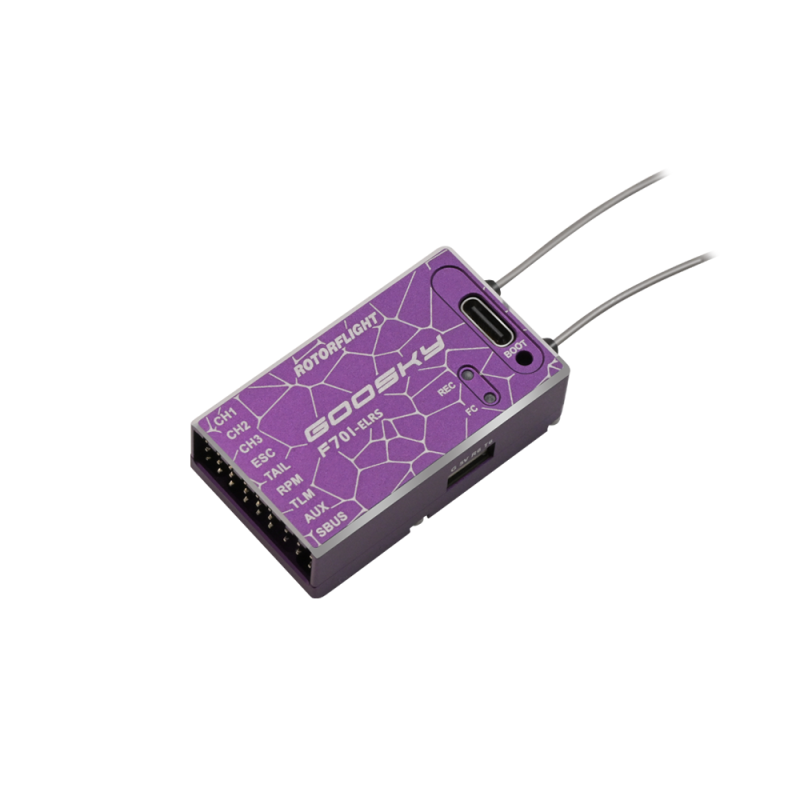 GOOSKY F701 Flybarlesssystem with ELRS Receiver - Night Purple