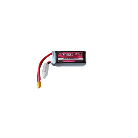 Vortex 3S 950mah 100C - idéal pour taille 200 hélicoptère / Goosky S2 Ultra, OMP M2 V3 Pro, XL Power stratos 200...