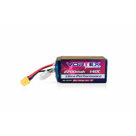 Vortex Lipo 6S 2200mah 140C 22.2V