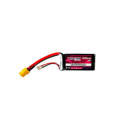 Vortex Lipo 2S 2200mah 60C 7.4V / receiver battery heli nitro - plane