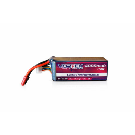 Vortex Lipo 6S 4000mah 150C 22.2V