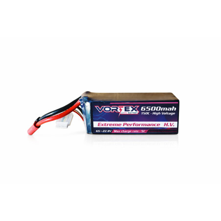 Vortex Lipo 6S 6500mah HV 150C 22.8V
