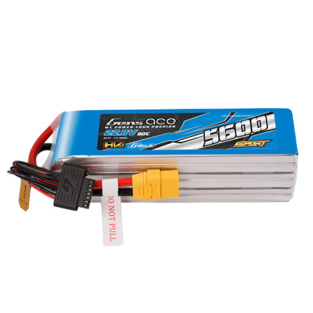 Gens Ace Sport G-Tech HV 5600mAh 22.8V 80C 6S1P Battery Pack avec connecteur XT90