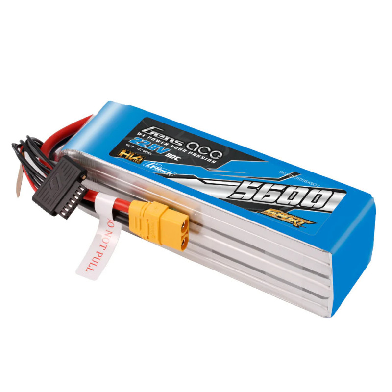 Gens Ace Sport G-Tech HV 5600mAh 22.8V 80C 6S1P Battery Pack with XT90 plug