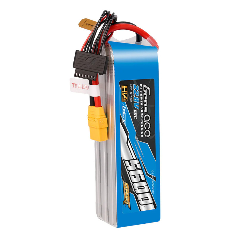 Gens Ace Sport G-Tech HV 5600mAh 22.8V 80C 6S1P Battery Pack with XT90 plug