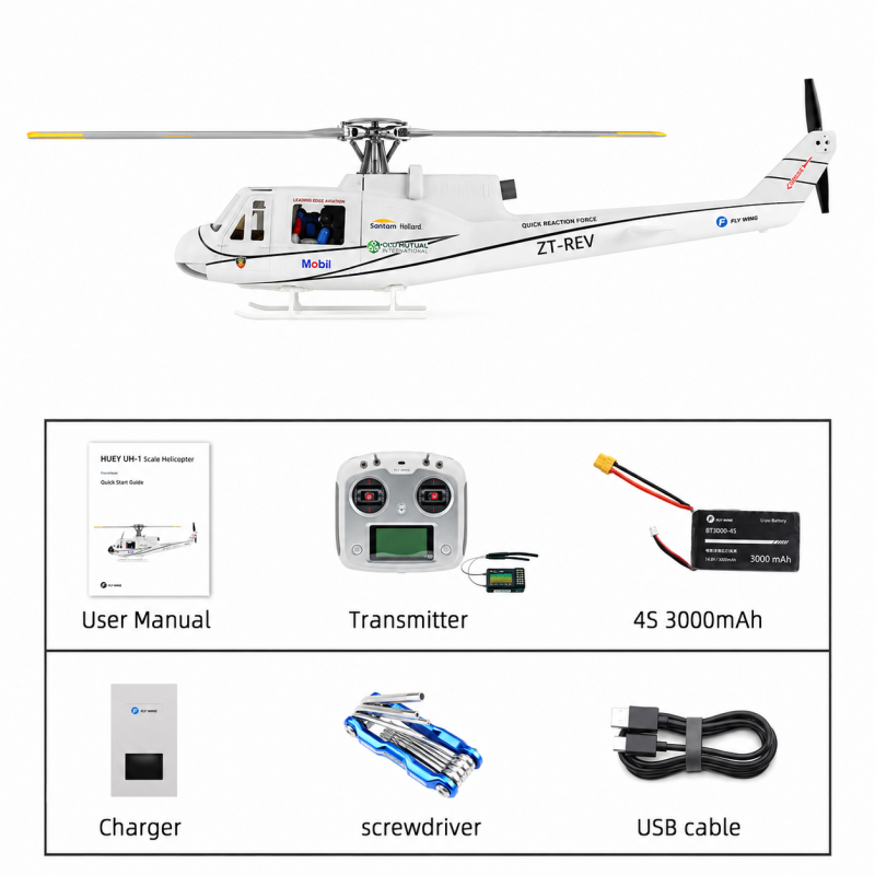 Flywing UH-1 Huey RTF